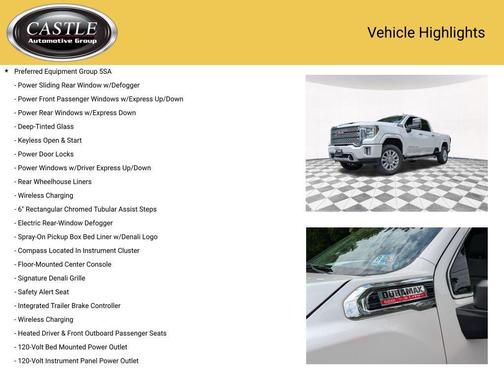 White Frost Tricoat 2022 GMC Sierra 2500 Denali