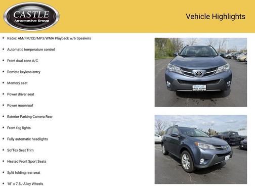 Shoreline Blue Pearl 2013 Toyota RAV4 Limited