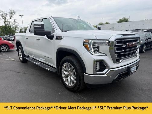 White Frost Tricoat 2021 GMC Sierra 1500 SLT