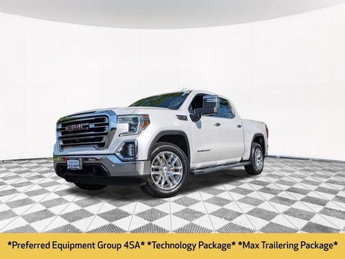 White Frost Tricoat 2021 GMC Sierra 1500 SLT