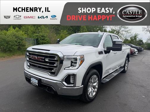 White Frost Tricoat 2021 GMC Sierra 1500 SLT