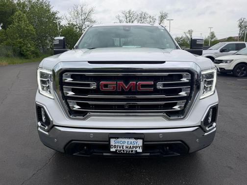 White Frost Tricoat 2021 GMC Sierra 1500 SLT