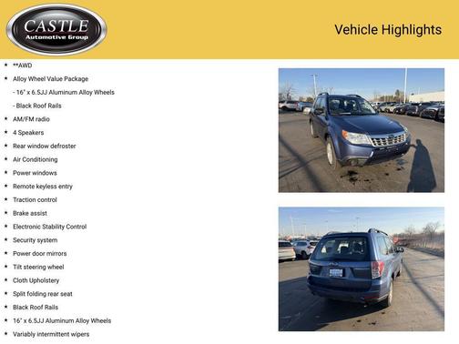 2011 Subaru Forester 2.5 X