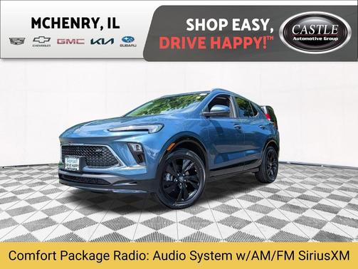 Ocean Blue Metallic 2024 Buick Encore GX Sport Touring