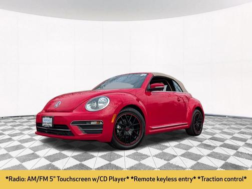 Tornado Red/Beige Roof 2019 Volkswagen Beetle 2.0T S