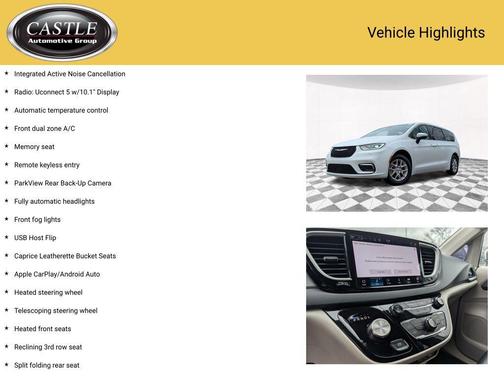 Bright White Clearcoat 2023 Chrysler Pacifica Touring L