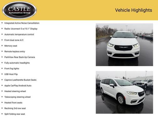 Bright White Clearcoat 2023 Chrysler Pacifica Touring L