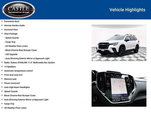 2025 Subaru Ascent Onyx Edition Touring 7-Passenger