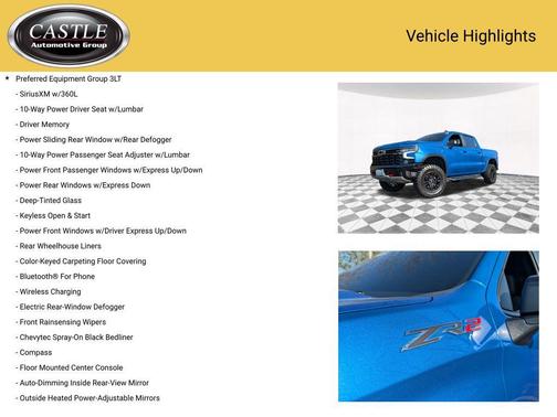 Glacier Blue Metallic 2022 Chevrolet Silverado 1500 ZR2