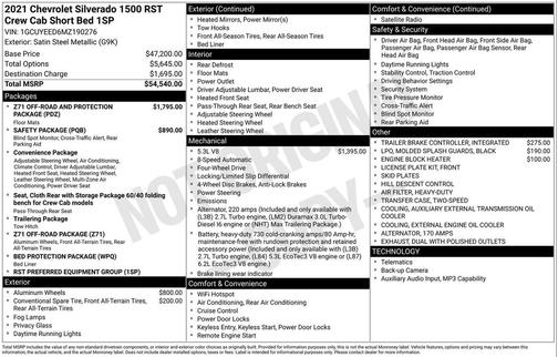 Satin Steel Metallic 2021 Chevrolet Silverado 1500 RST