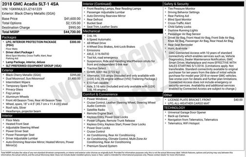 2018 GMC Acadia SLT-1