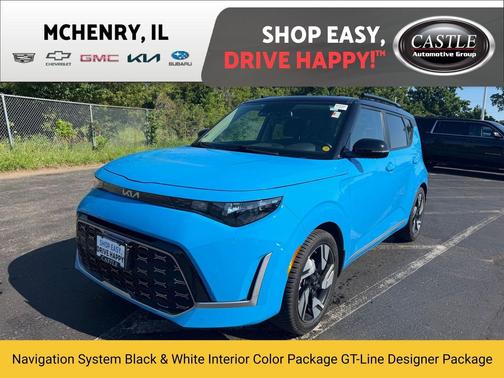 Surf Blue w/Black Roof 2023 Kia Soul GT-Line