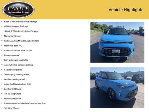 Surf Blue w/Black Roof 2023 Kia Soul GT-Line