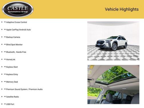 Crystal White Pearl 2025 Subaru Outback Premium
