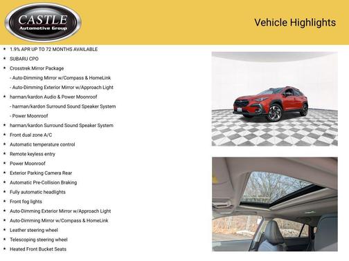 Sun Blaze Pearl 2025 Subaru Crosstrek Limited