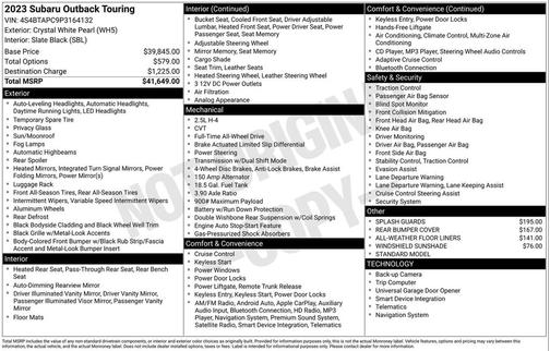 2023 Subaru Outback Touring