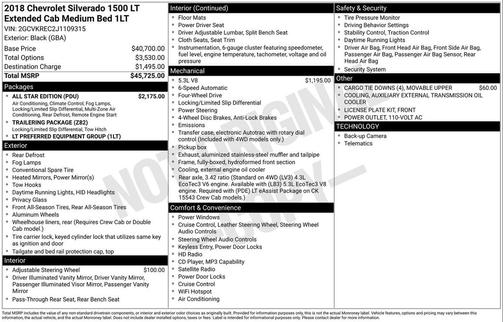 2018 Chevrolet Silverado 1500 1LT