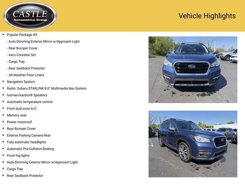 Abyss Blue Pearl 2020 Subaru Ascent Touring 7-Passenger