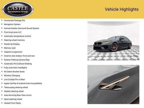 Brands Hatch Grey Metallic 2022 BMW M5 Base