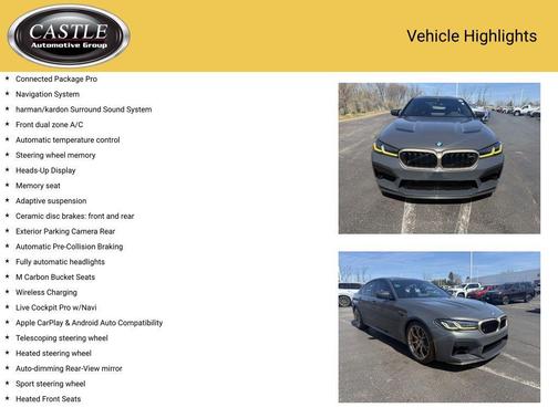 Brands Hatch Grey Metallic 2022 BMW M5 Base