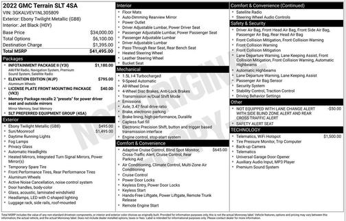 2022 GMC Terrain SLT