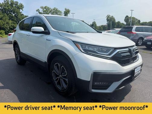 Platinum White Pearl 2021 Honda CR-V Hybrid EX