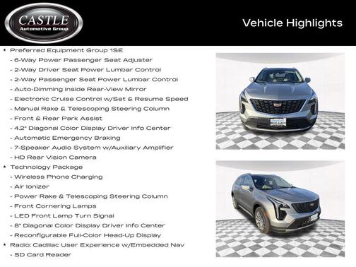 Argent Silver Metallic 2023 Cadillac XT4 Premium Luxury