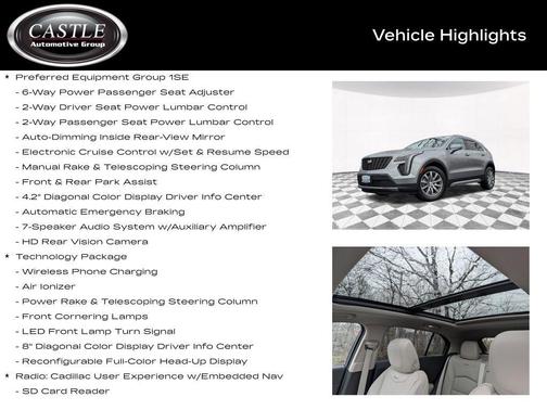 Argent Silver Metallic 2023 Cadillac XT4 Premium Luxury
