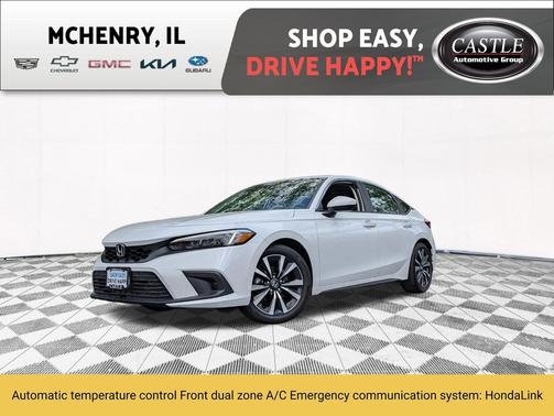 Platinum White Pearl 2023 Honda Civic EX-L