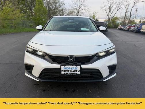 Platinum White Pearl 2023 Honda Civic EX-L