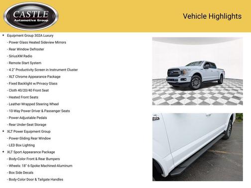 Oxford White 2019 Ford F-150 XLT