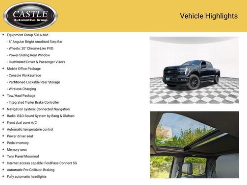 Agate Black Metallic 2025 Ford F-150 Lariat