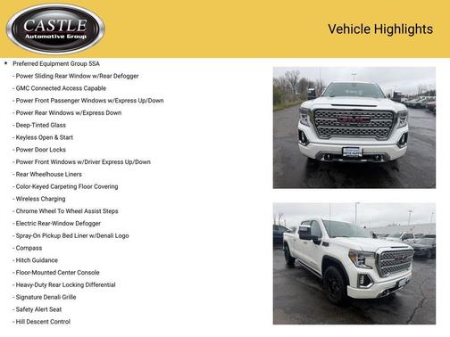 White Frost Tricoat 2020 GMC Sierra 1500 Denali