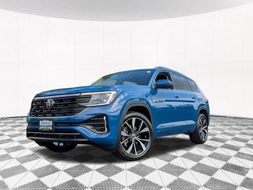 Mountain Lake Blue Metallic 2025 Volkswagen Atlas 2.0T SEL Premium R-Line 4MOTION