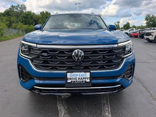 Mountain Lake Blue Metallic 2025 Volkswagen Atlas 2.0T SEL Premium R-Line 4MOTION