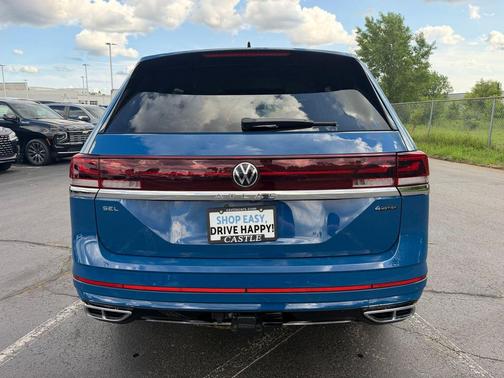 Mountain Lake Blue Metallic 2025 Volkswagen Atlas 2.0T SEL Premium R-Line 4MOTION