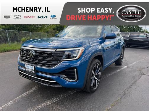 Mountain Lake Blue Metallic 2025 Volkswagen Atlas 2.0T SEL Premium R-Line 4MOTION