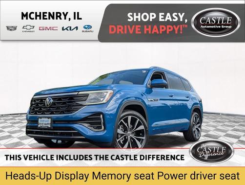 Mountain Lake Blue Metallic 2025 Volkswagen Atlas 2.0T SEL Premium R-Line 4MOTION