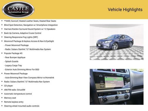 2016 Subaru Legacy Limited