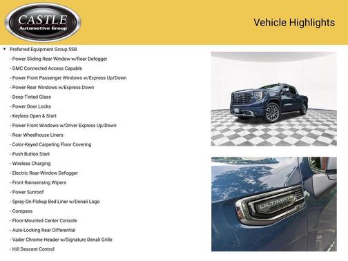 Pacific Blue Metallic 2023 GMC Sierra 1500 Denali Ultimate
