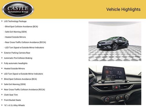 Aurora Black 2023 Kia Forte LXS