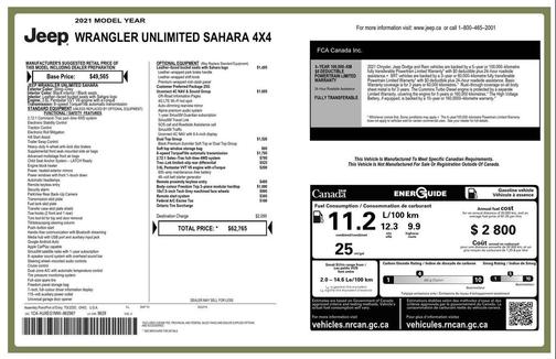 2021 Jeep Wrangler Unlimited Sahara