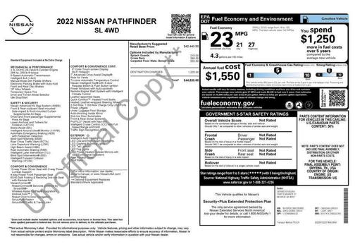 2022 Nissan Pathfinder SL 4WD
