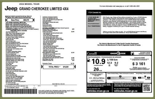 Diamond Black Crystal Pearl 2024 Jeep Grand Cherokee Limited