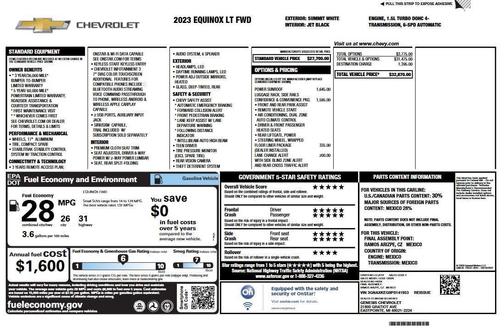 Summit White 2023 Chevrolet Equinox 1LT