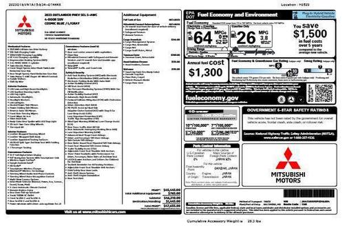 2023 Mitsubishi Outlander PHEV SEL