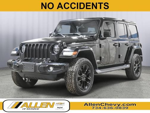 Black 2021 Jeep Wrangler Unlimited High Altitude
