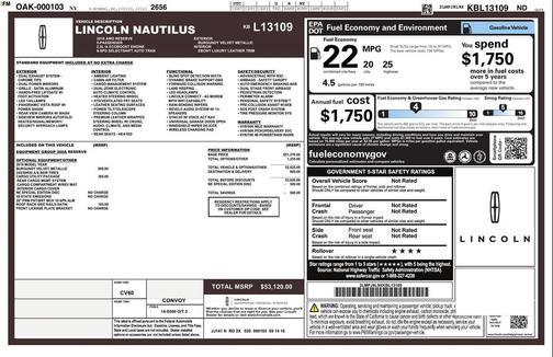 2019 Lincoln Nautilus Reserve