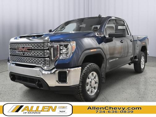 Pacific Blue Metallic 2022 GMC Sierra 2500 SLE