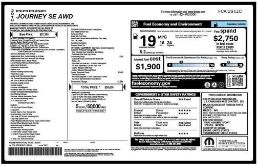 2018 Dodge Journey SE